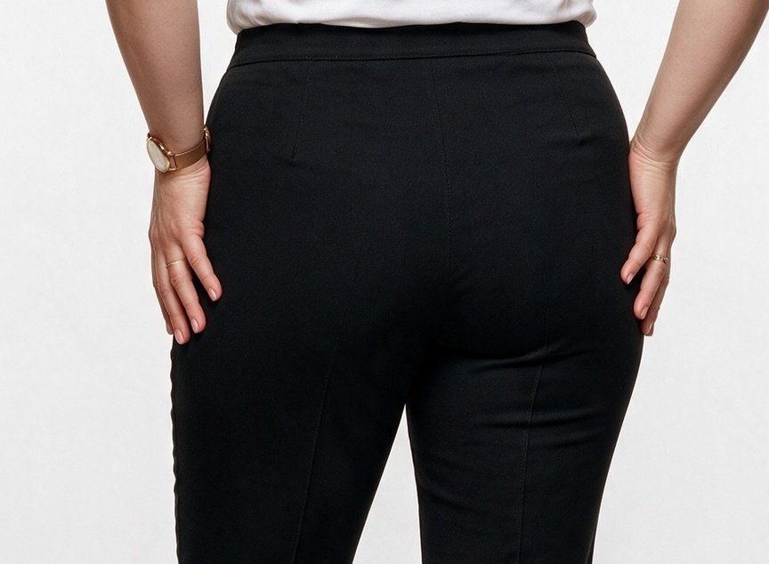 Tolga Saraçoğlu Kadın Yüksek Bel Dar Paça Dokulu Polyester Karışımlı Pantolon 25KTS30083