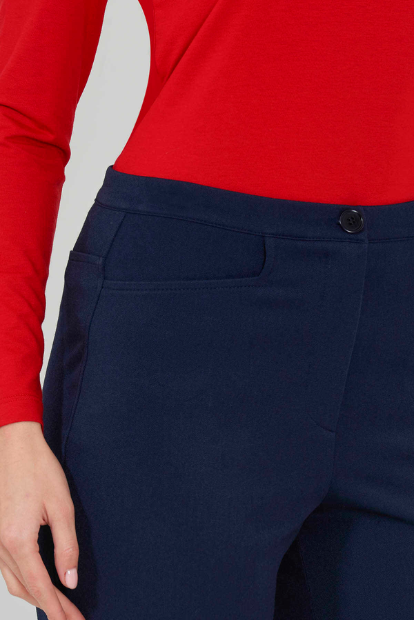 Tolga Saraçoğlu Minimalist Midi Kadın Pantolon - Yüksek Bel, Rahat, Günlük