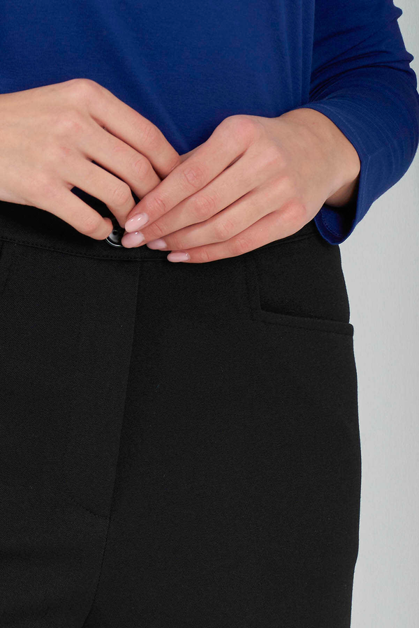 Tolga Saraçoğlu Minimalist Midi Kadın Pantolon - Yüksek Bel, Rahat, Günlük