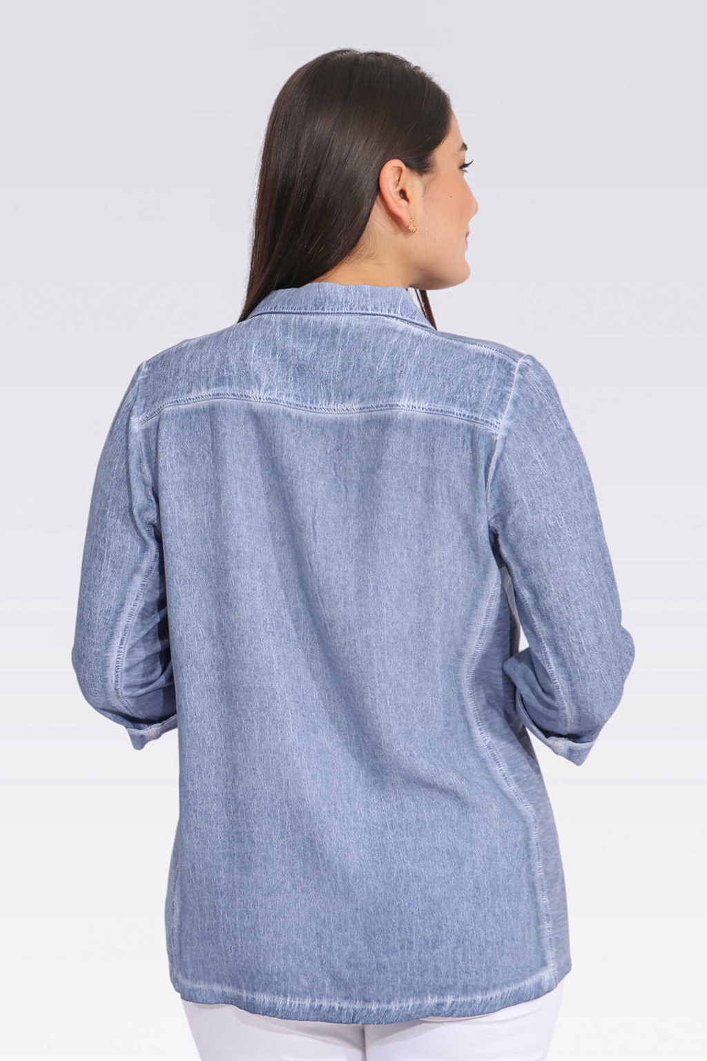 Tolga Saraçoğlu ÖRME KUMAŞ GARNİLİ YIKAMALI TUNİK