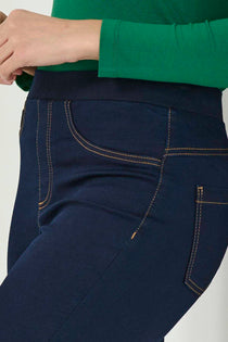 Tolga Saraçoğlu Minimalist Midi Jean Pantolon - Yüksek Bel Esnek