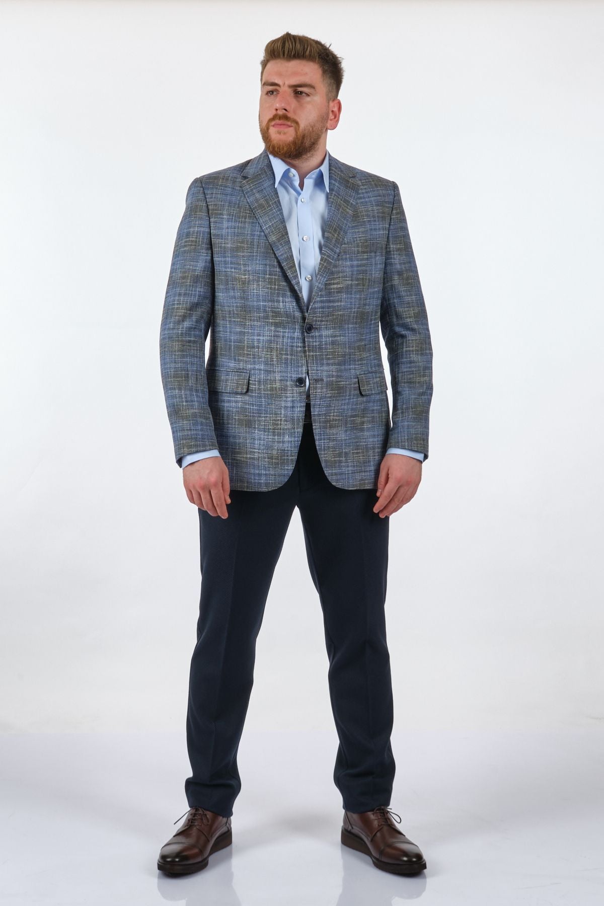 Tom Becker Minimalist Regular Fit Erkek Keten Ceket Main image
