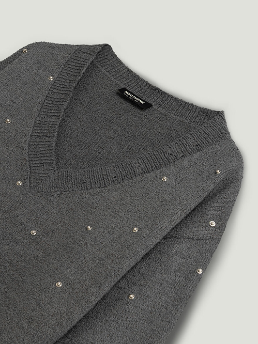 Stone Detail Knitted Nocturne 