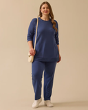 Gala-xi Oversize Long Sleeve Midi Tunic - Minimalist Everyday Style