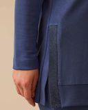 Gala-xi Oversize Long Sleeve Midi Tunic - Minimalist Everyday Style