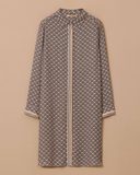 büyük beden desenli uzun tunik Gala-Xi