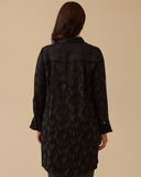 Plus size patterned tunic with pleat details, Gala-Xi