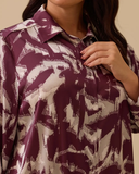 Plus size patterned shirt tunic Gala-Xi