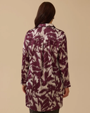 Plus size patterned shirt tunic Gala-Xi