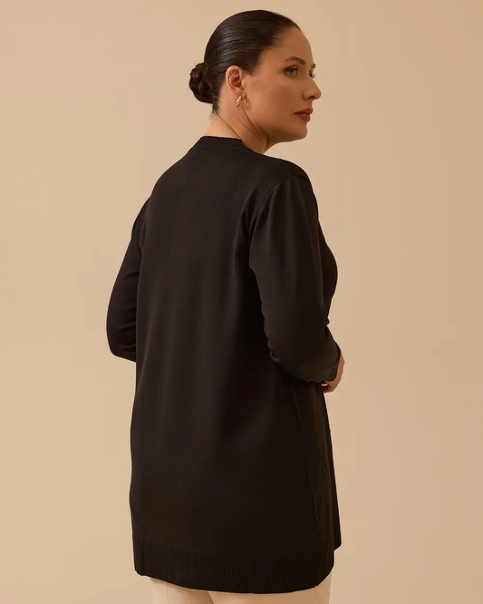 Plus size patterned basic knit tunic Gala-Xi