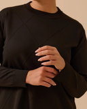 büyük beden desenli basic triko tunik Gala-Xi