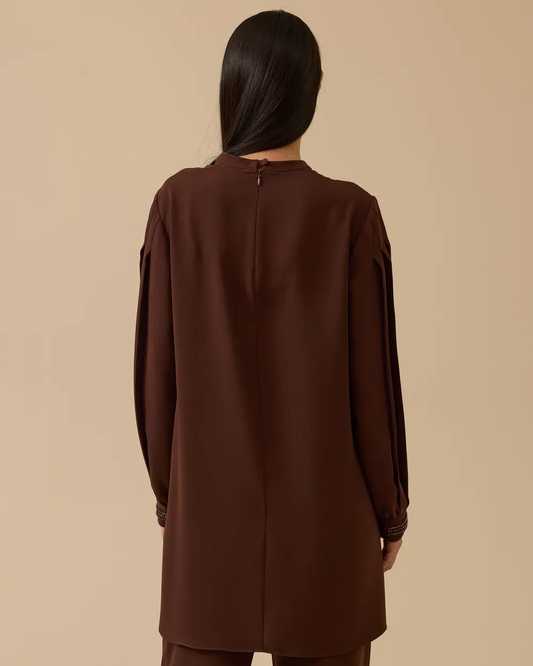 kol detaylı tunik Scl