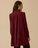 Scl tunic with pleat detail and collar accessory