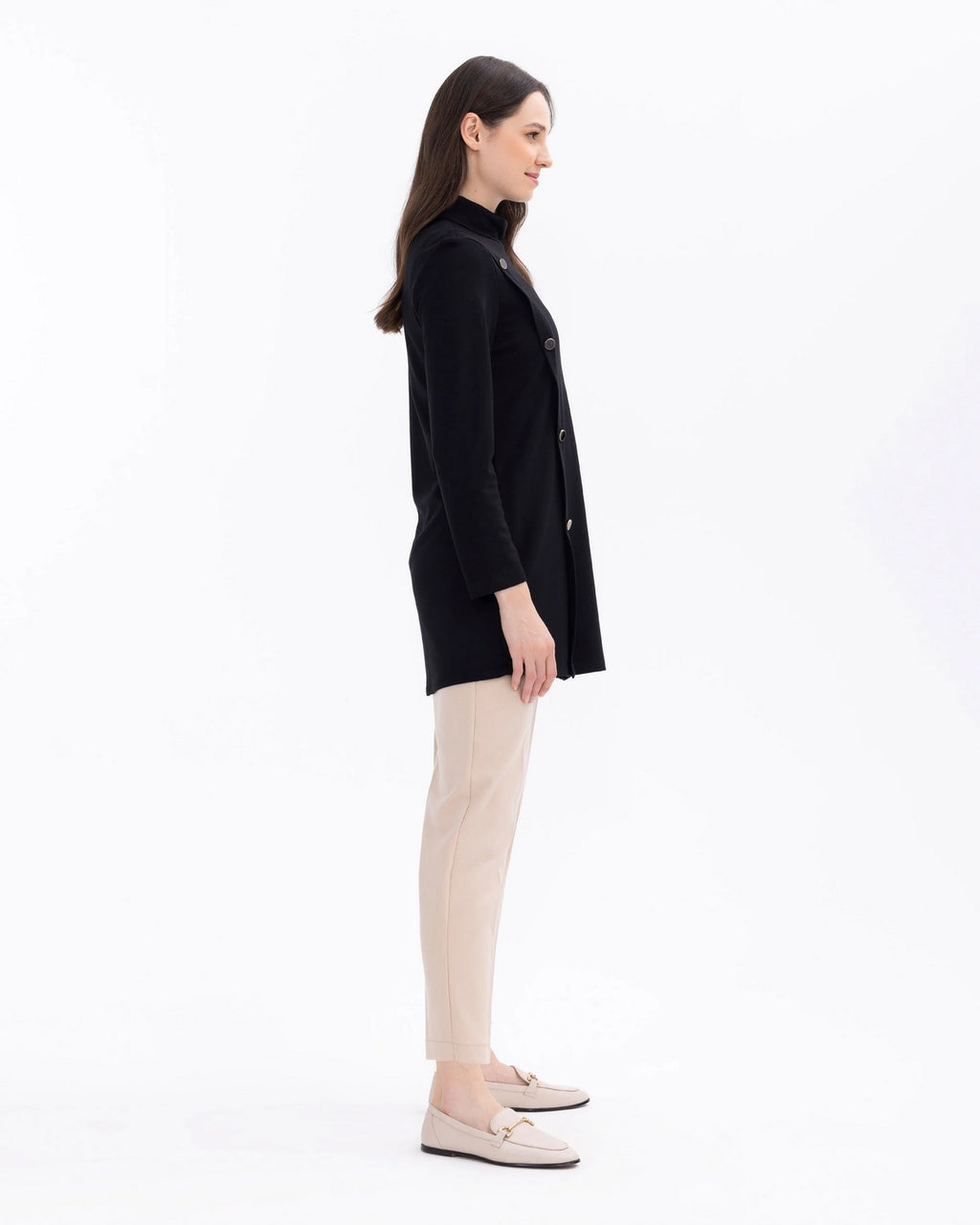 SCL Minimalist Uzun Kol Midi Tunik - Günlük Şık Kombinler
