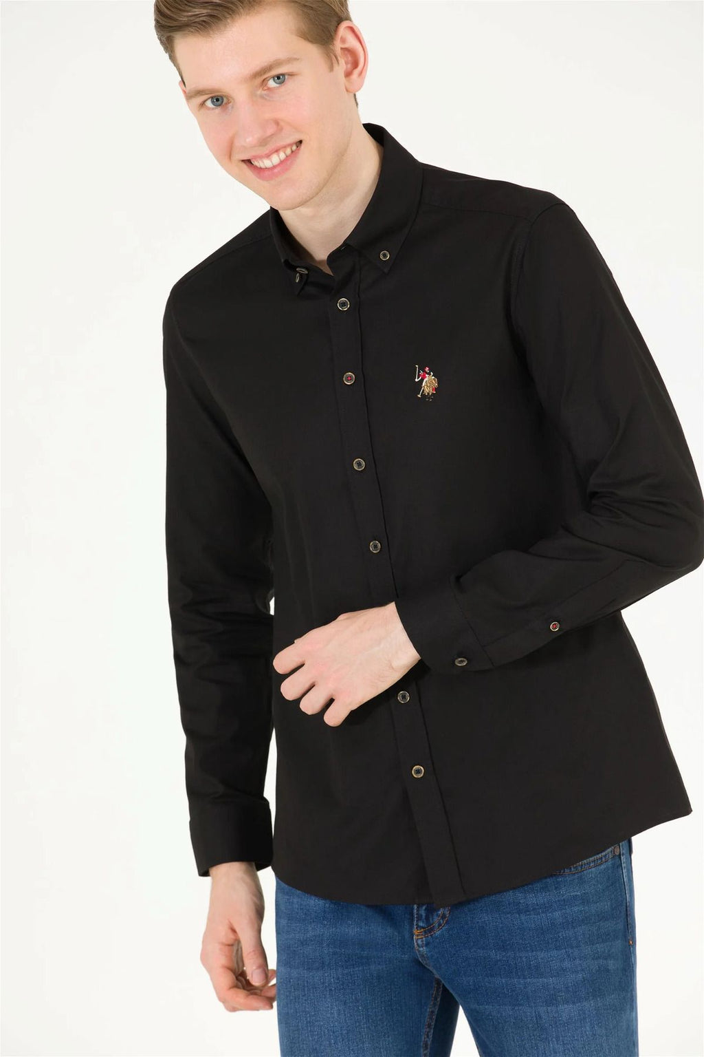 U.S. Polo Assn. Minimalist Erkek Uzun Kol Gömlek - Günlük & İş