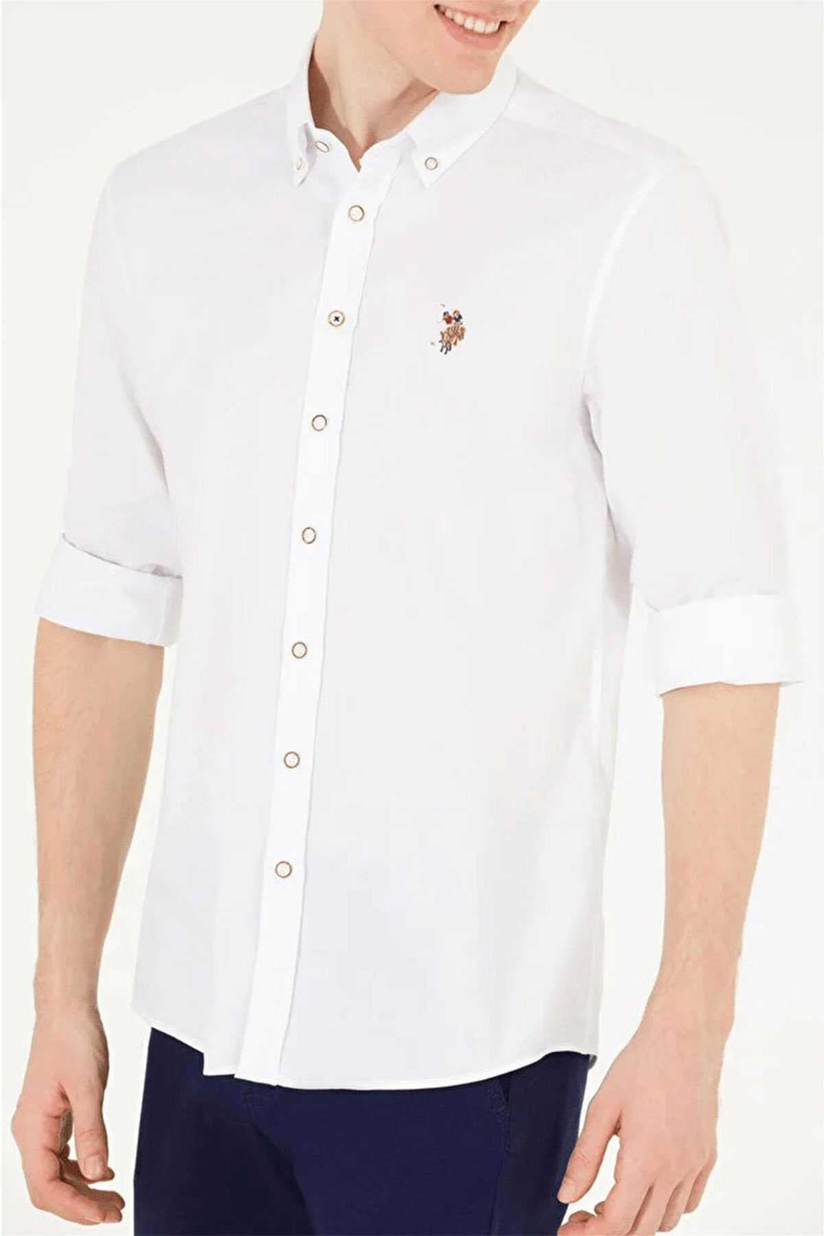 U.S. Polo Assn. Erkek Minimalist Uzun Kol Gömlek - Regular Fit Secondary image