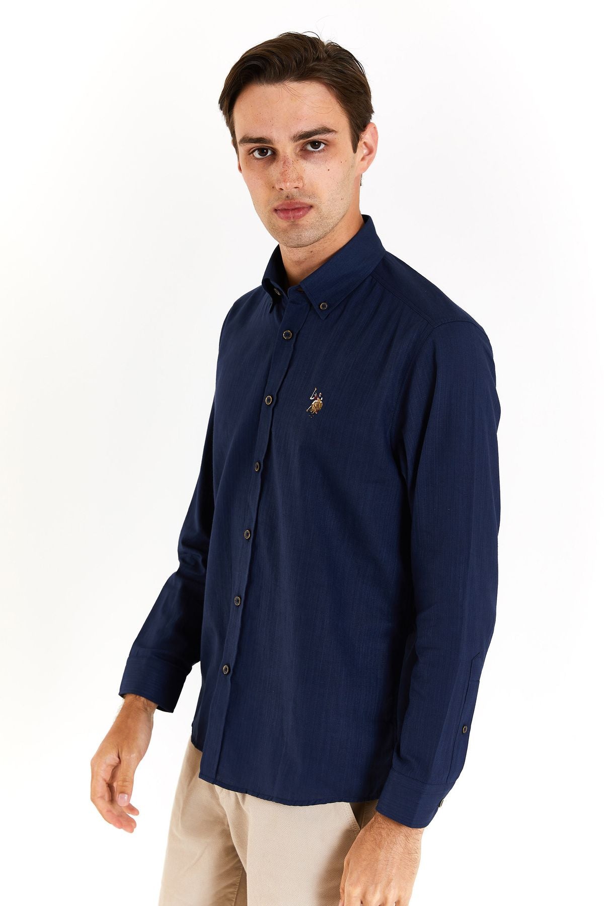 U.S. Polo Assn. Minimalist Erkek Gömlek - Uzun Kol - Günlük & İş Secondary image