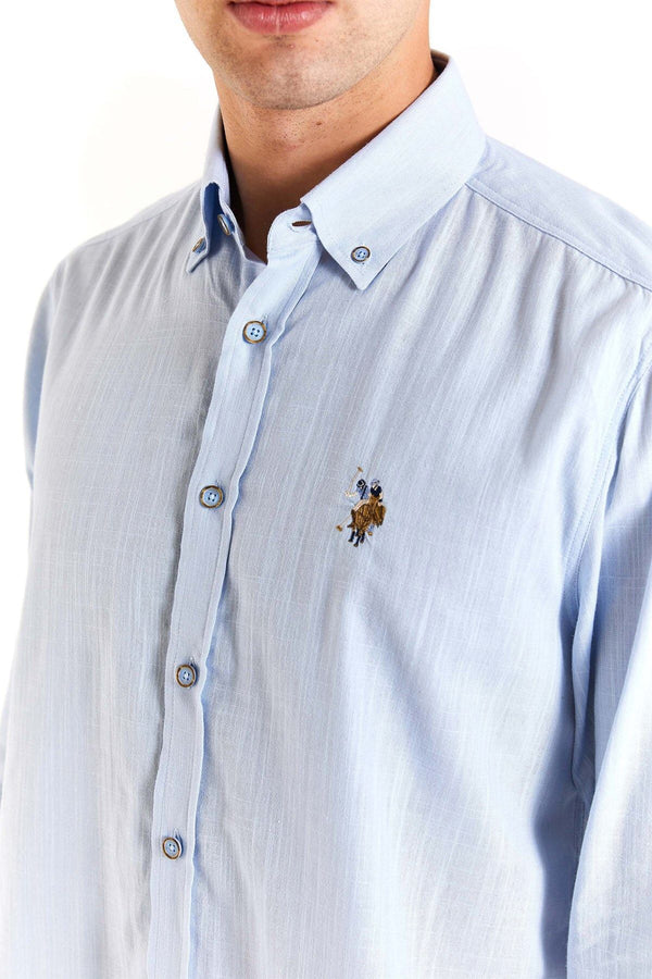 U.S. Polo Assn. Minimalist Erkek Gömlek - Uzun Kol - Günlük & İş