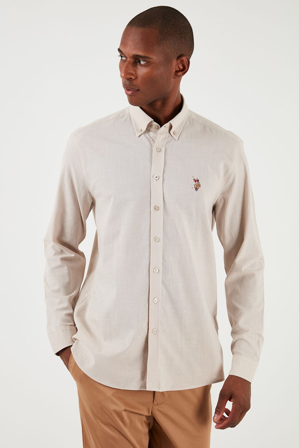 U.S. Polo Assn. Minimalist Erkek Gömlek - Uzun Kol - Günlük & İş