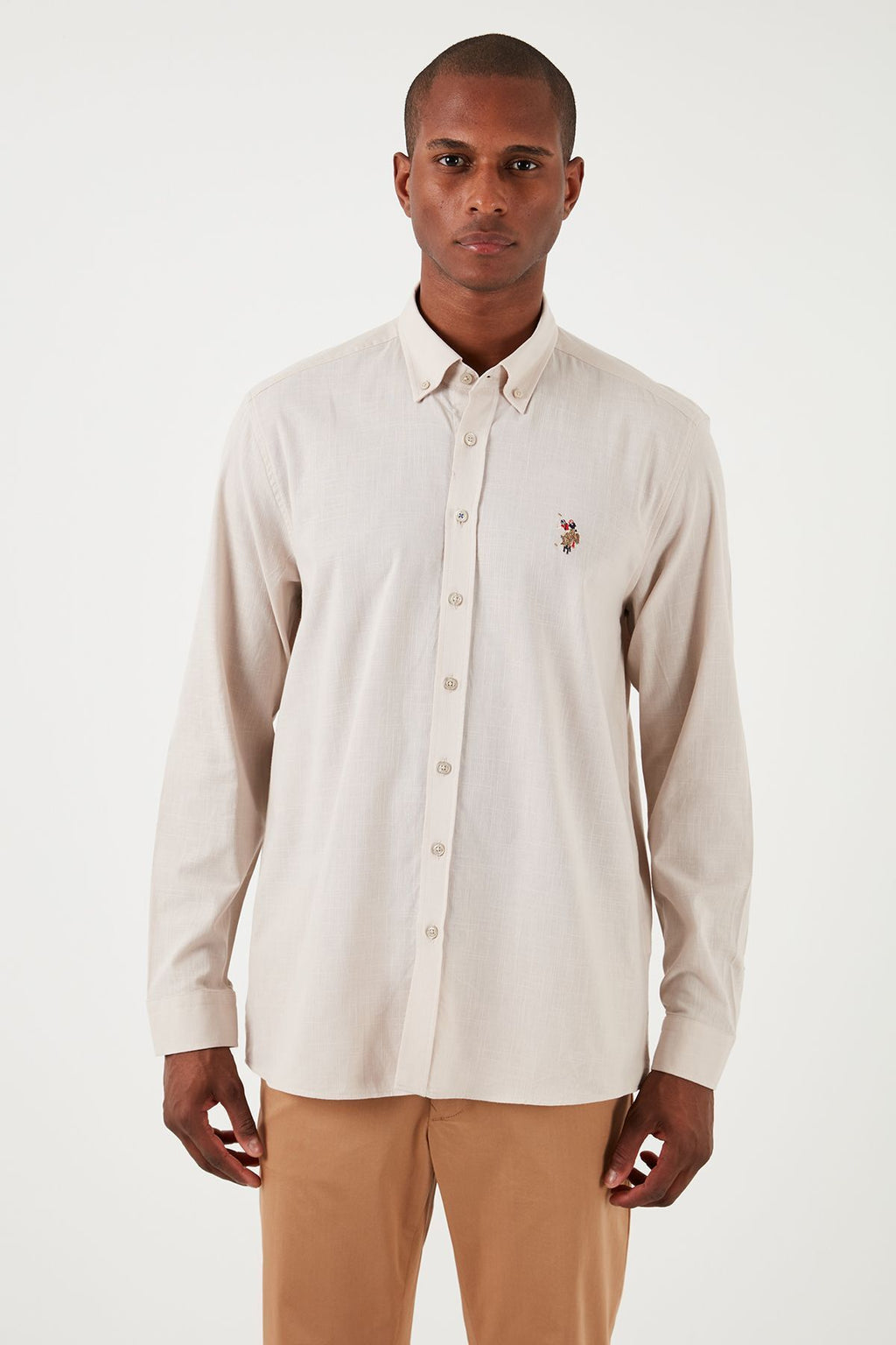 U.S. Polo Assn. Minimalist Erkek Gömlek - Uzun Kol - Günlük & İş