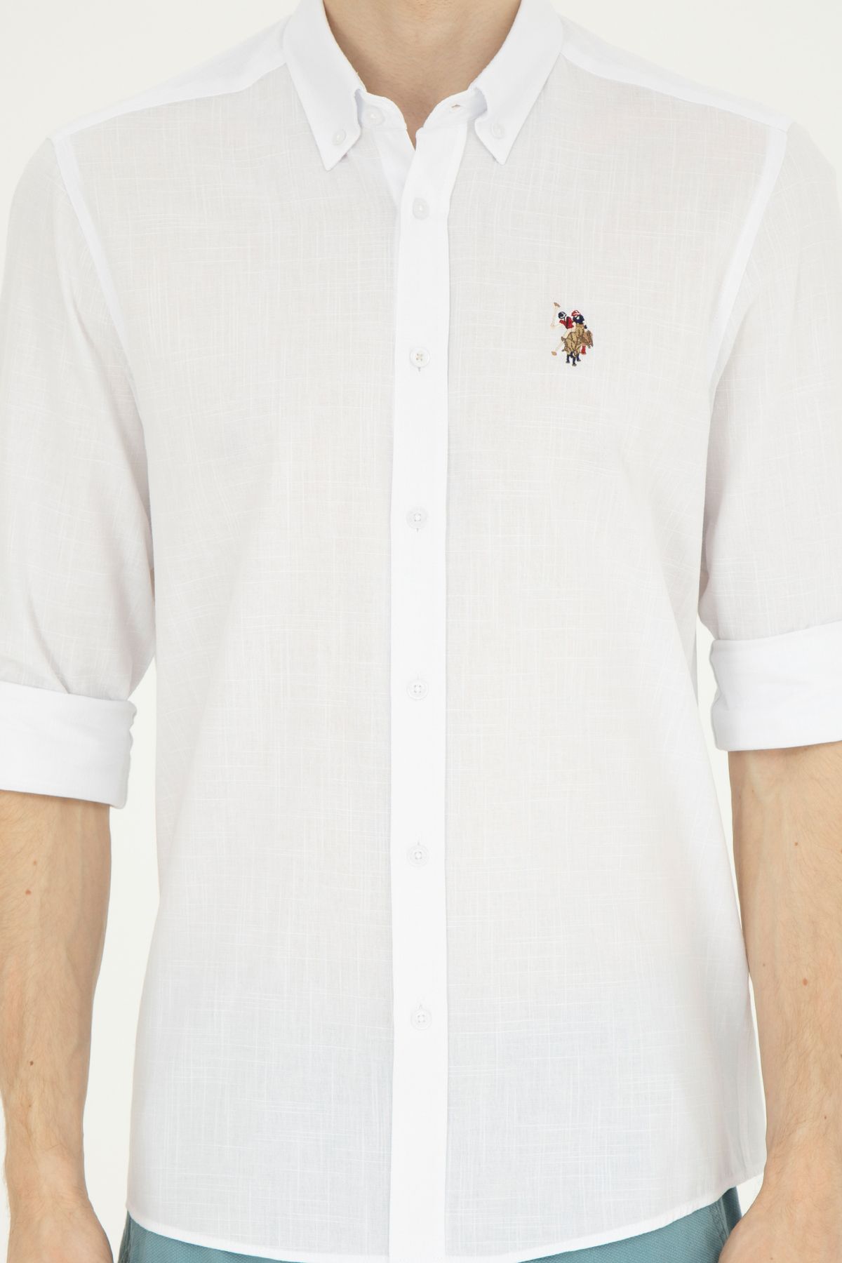 U.S. Polo Assn. Minimalist Erkek Gömlek - Uzun Kol - Günlük & İş