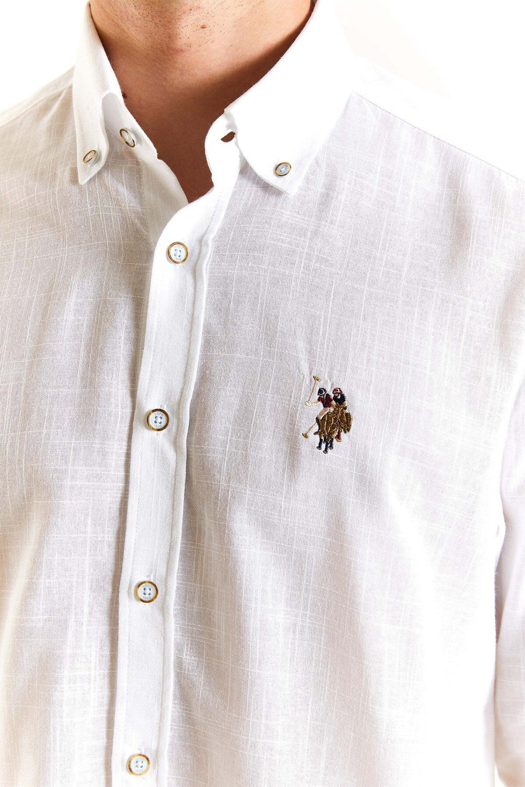 U.S. Polo Assn. Minimalist Erkek Gömlek - Uzun Kol - Günlük & İş