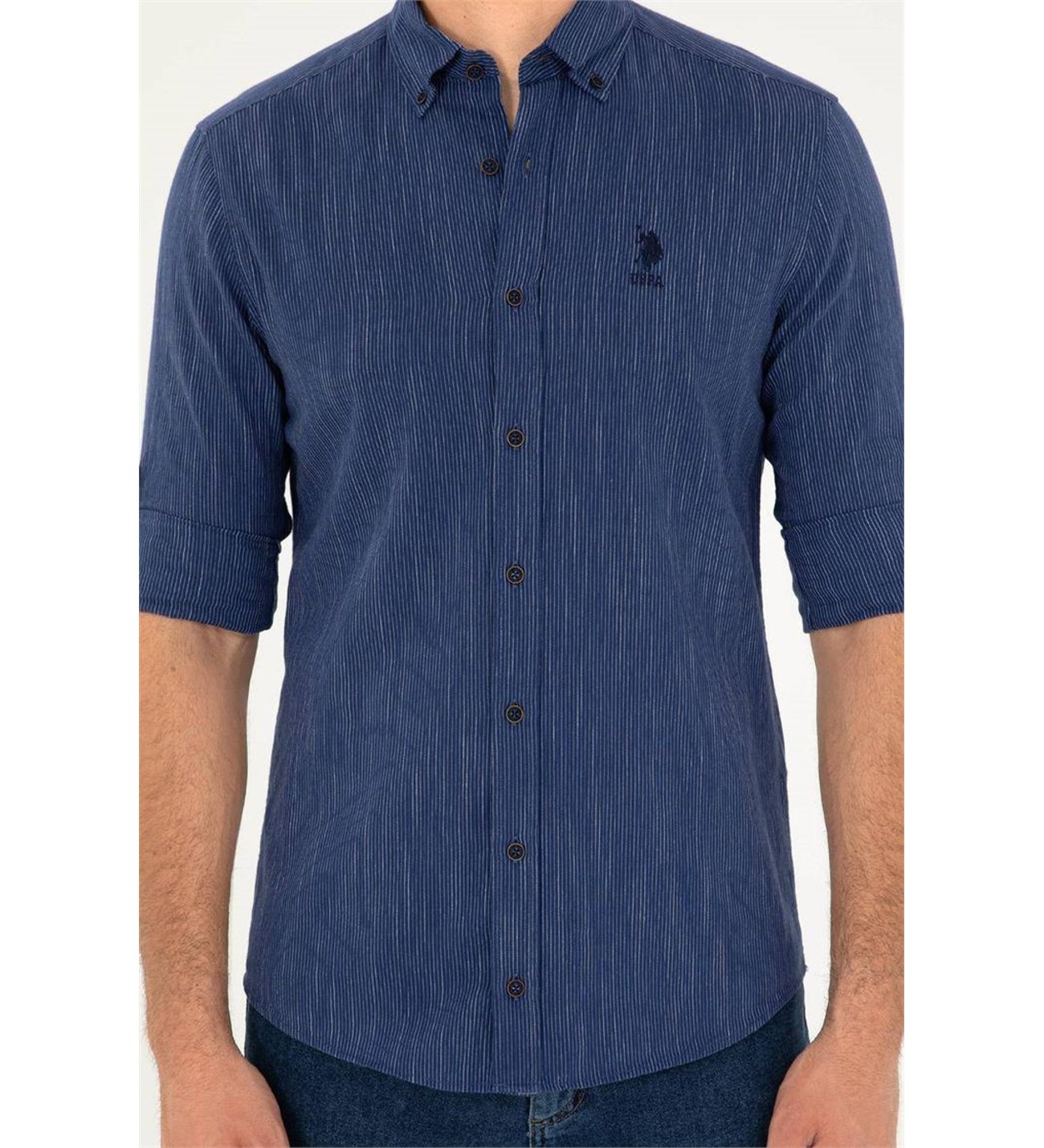 U.S. Polo Assn. Minimalist 3/4 Kol Erkek Gömlek - Günlük Şıklık Secondary image