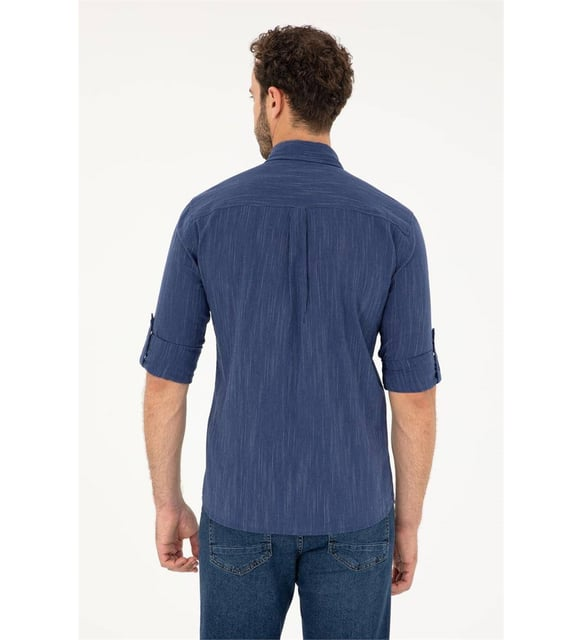 U.S. Polo Assn. Minimalist 3/4 Kol Erkek Gömlek - Günlük Şıklık