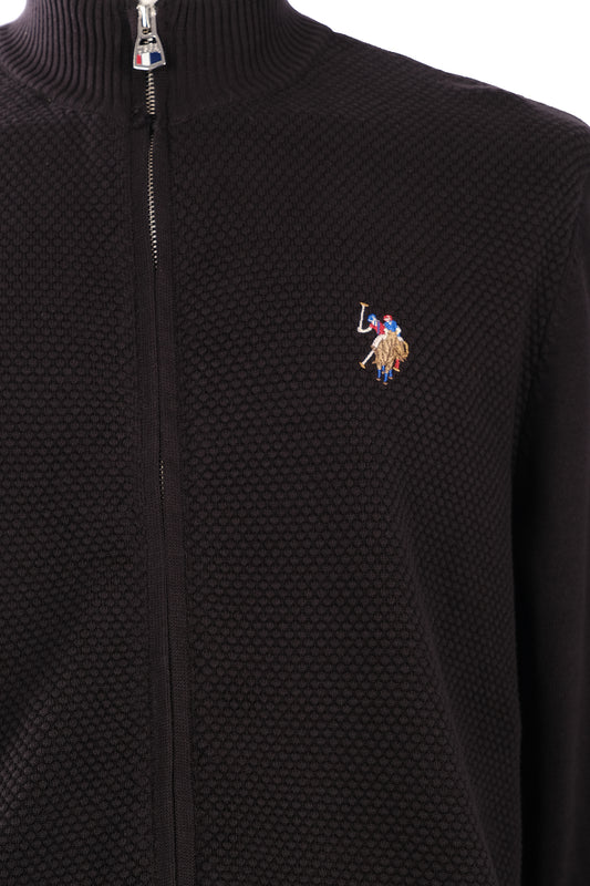 U.S. Polo Assn. Erkek Minimalist Fermuarlı Hırka - Günlük Şıklık