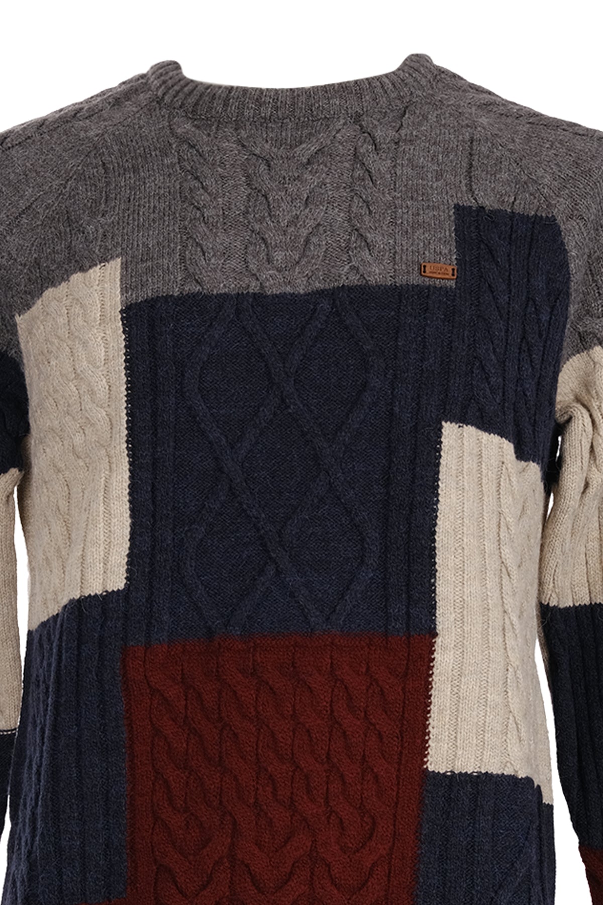 U.S. Polo Assn. Erkek Regular Fit Uzun Kol Örgü Kazak - Vintage Secondary image