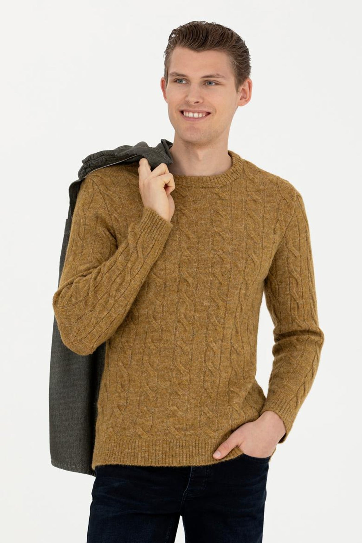 U.S. Polo Assn. Erkek Minimalist Örgü Kazak - Günlük Stil Secondary image