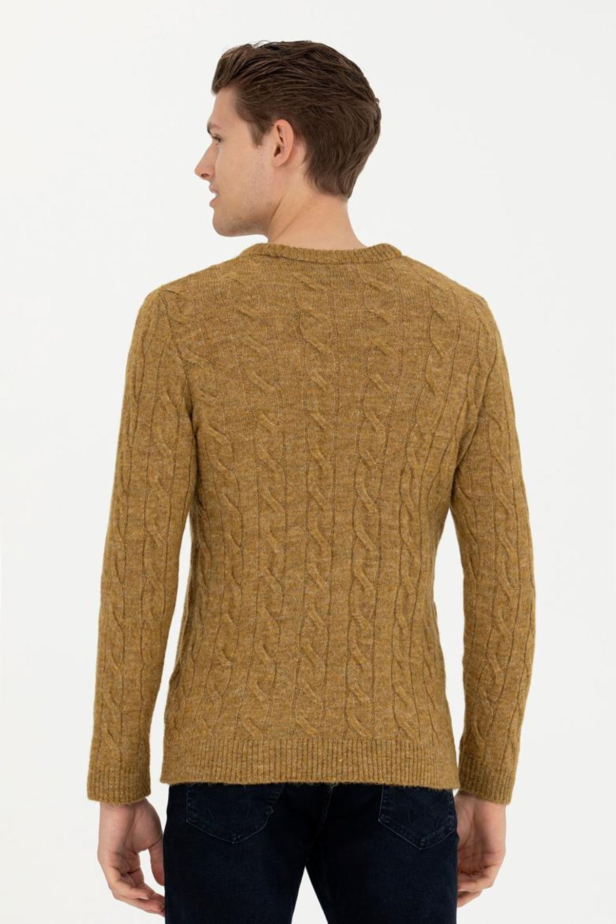 U.S. Polo Assn. Erkek Minimalist Örgü Kazak - Günlük Stil