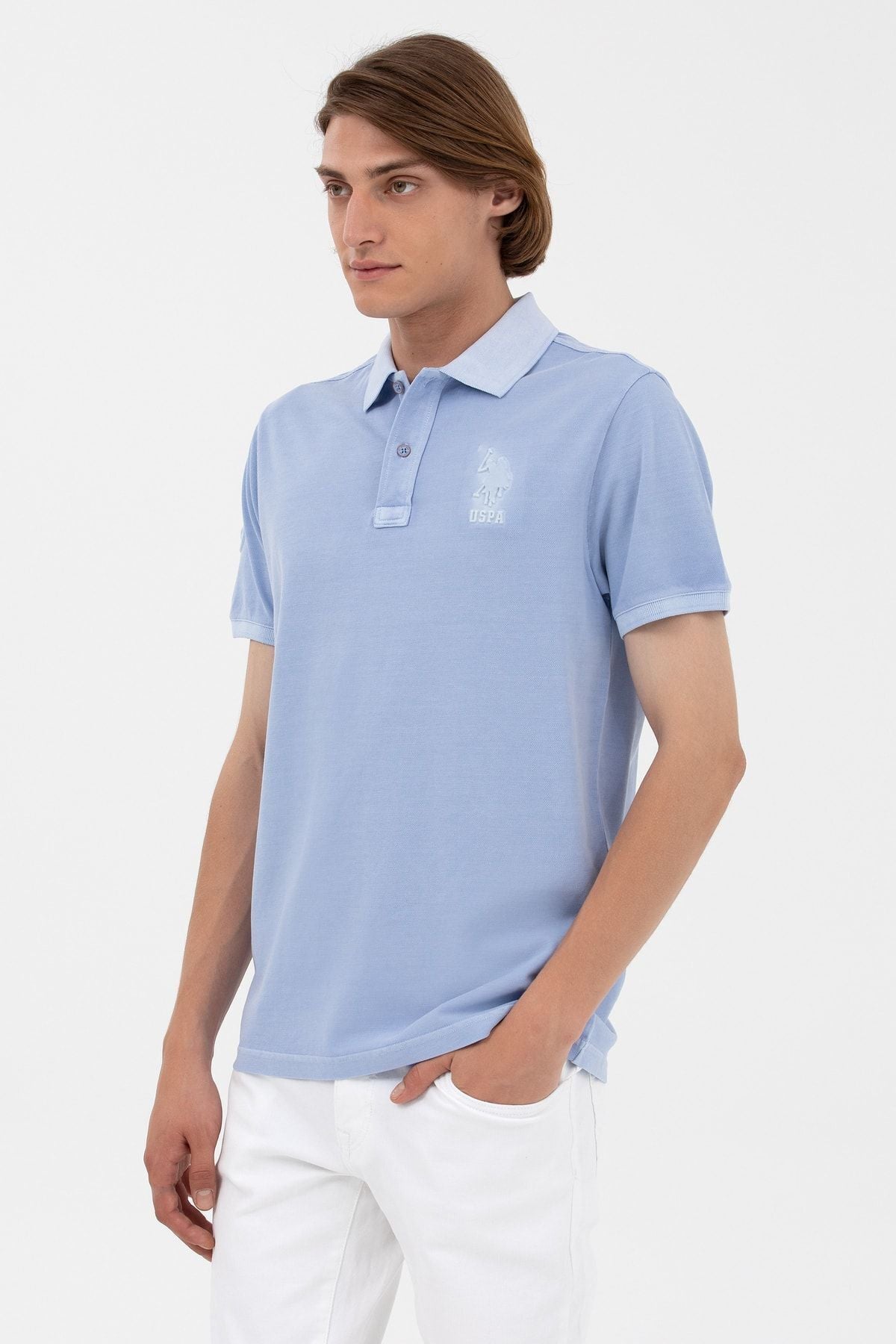 U.S. Polo Assn. Erkek Minimalist Polo Yaka Kısa Kol T-Shirt - Günlük Stil Secondary image