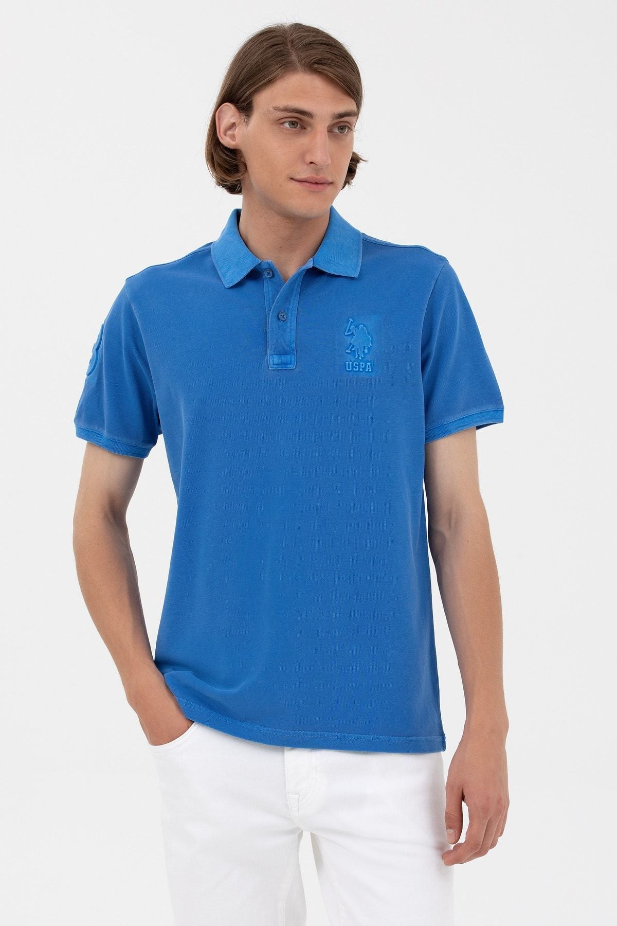 U.S. Polo Assn. Erkek Minimalist Polo Yaka Kısa Kol T-Shirt - Günlük Stil Main image