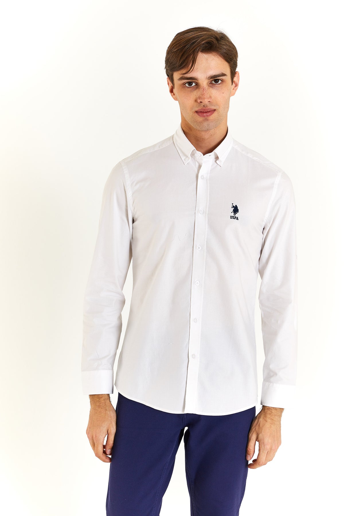 U.S. Polo Assn. Erkek Minimalist Uzun Kol Gömlek - Günlük/İş Main image