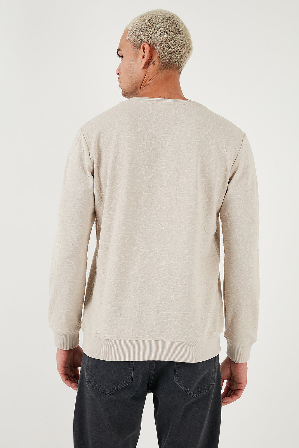 U.S. Polo Assn. Erkek Minimalist Uzun Kol Sweatshirt - Günlük Tarz