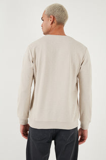 U.S. Polo Assn. Erkek Minimalist Uzun Kol Sweatshirt - Günlük Tarz
