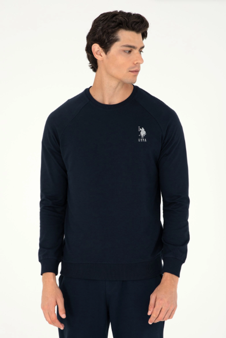 U.S. Polo Assn. Erkek Minimalist Sweatshirt - Uzun Kol Regular Fit