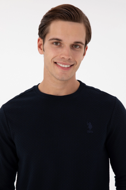 U.S. Polo Assn. Erkek Minimalist Uzun Kol Sweatshirt - Regular Fit