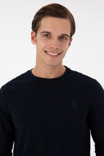 U.S. Polo Assn. Erkek Minimalist Uzun Kol Sweatshirt - Regular Fit