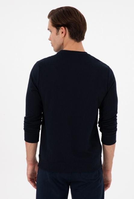U.S. Polo Assn. Erkek Minimalist Uzun Kol Sweatshirt - Regular Fit