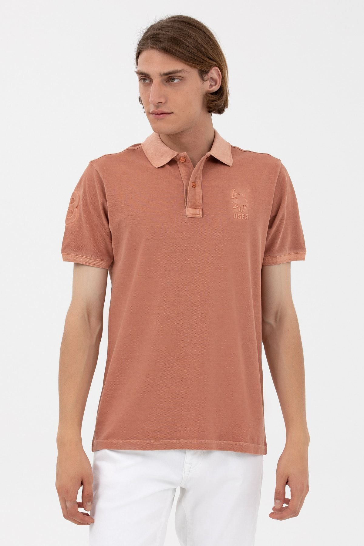 U.S. Polo Assn. Erkek Minimalist Polo Yaka Kısa Kol T-Shirt - Günlük Stil Main image