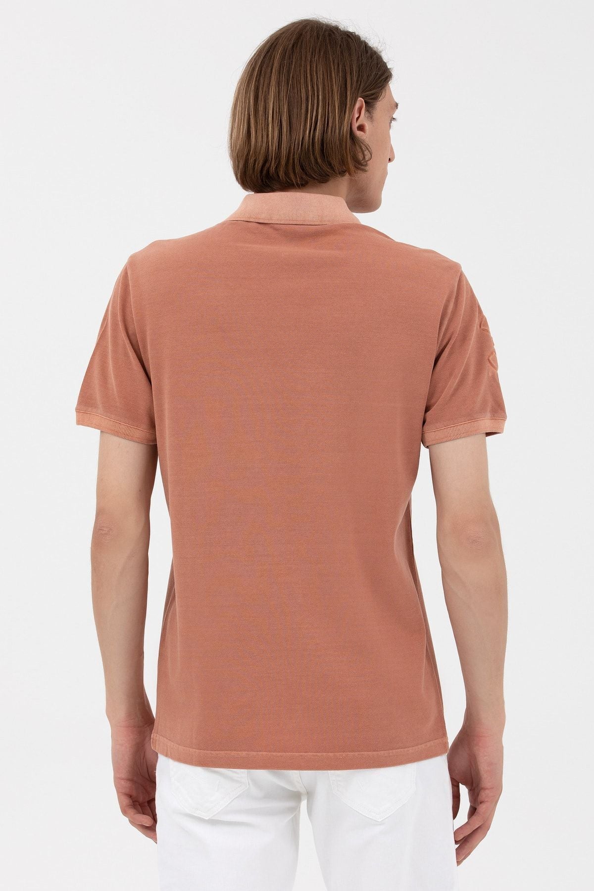 U.S. Polo Assn. Erkek Minimalist Polo Yaka Kısa Kol T-Shirt - Günlük Stil