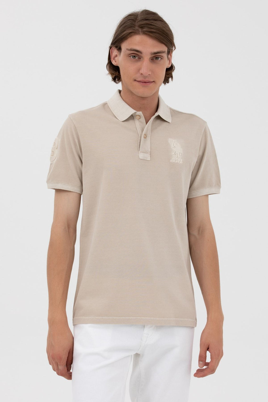 U.S. Polo Assn. Erkek Minimalist Polo Yaka Kısa Kol T-Shirt - Günlük Stil