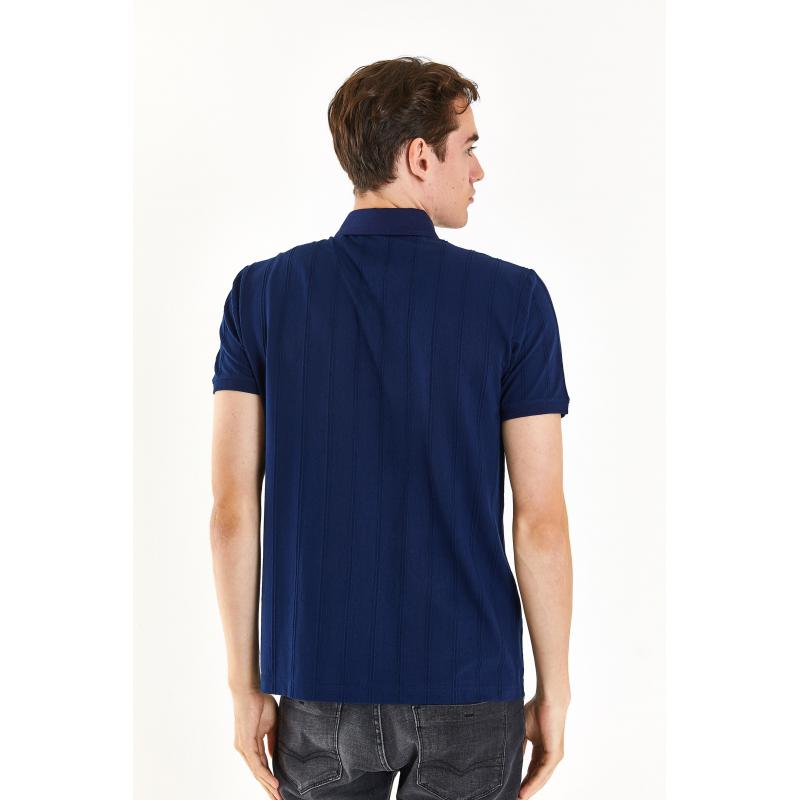 U.S. Polo Assn. Minimalist Polo Yaka Kısa Kol Erkek Tişört - Günlük Stil