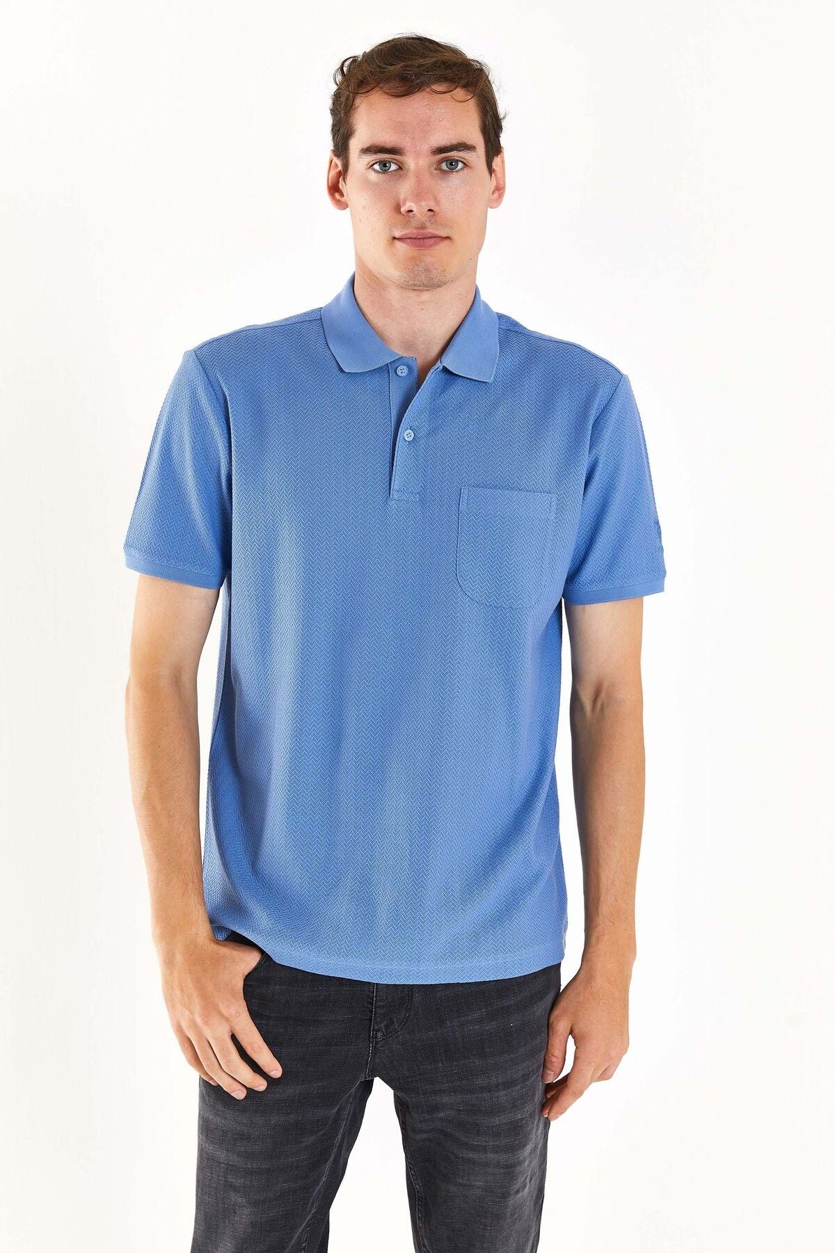 U.S. Polo Assn. Erkek Polo Yaka Kısa Kol Minimalist T-Shirt Main image