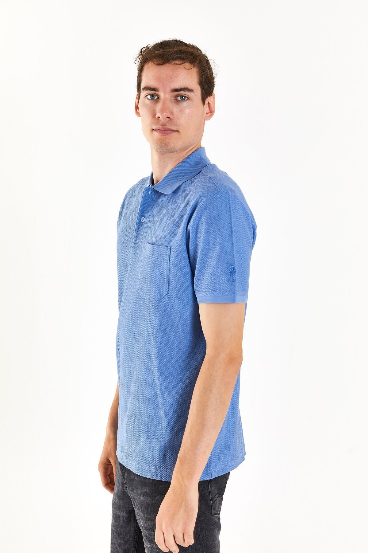 U.S. Polo Assn. Erkek Polo Yaka Kısa Kol Minimalist T-Shirt Secondary image