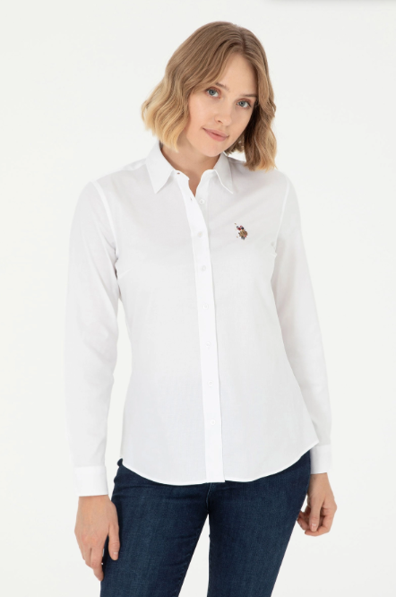 U.S. Polo Assn. Minimalist Kadın Uzun Kol Gömlek - Günlük & Ofis Main image