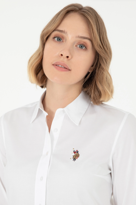 U.S. Polo Assn. Minimalist Kadın Uzun Kol Gömlek - Günlük & Ofis Secondary image