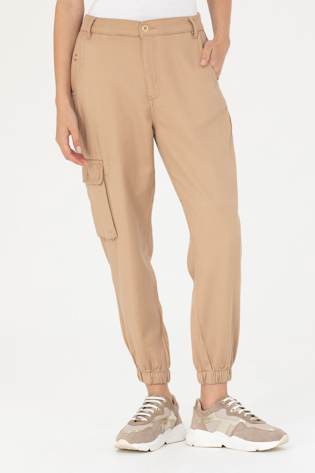 U.S. Polo Assn. Oversize Kadın Cargo Pantolon - Rahat ve Şık